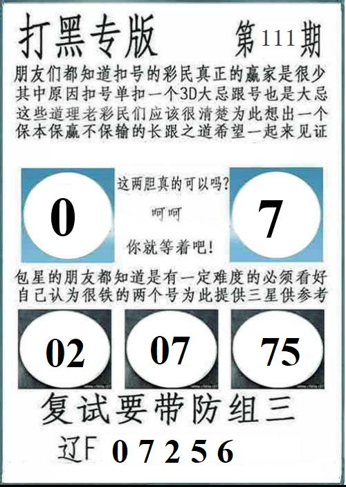 打黑专版