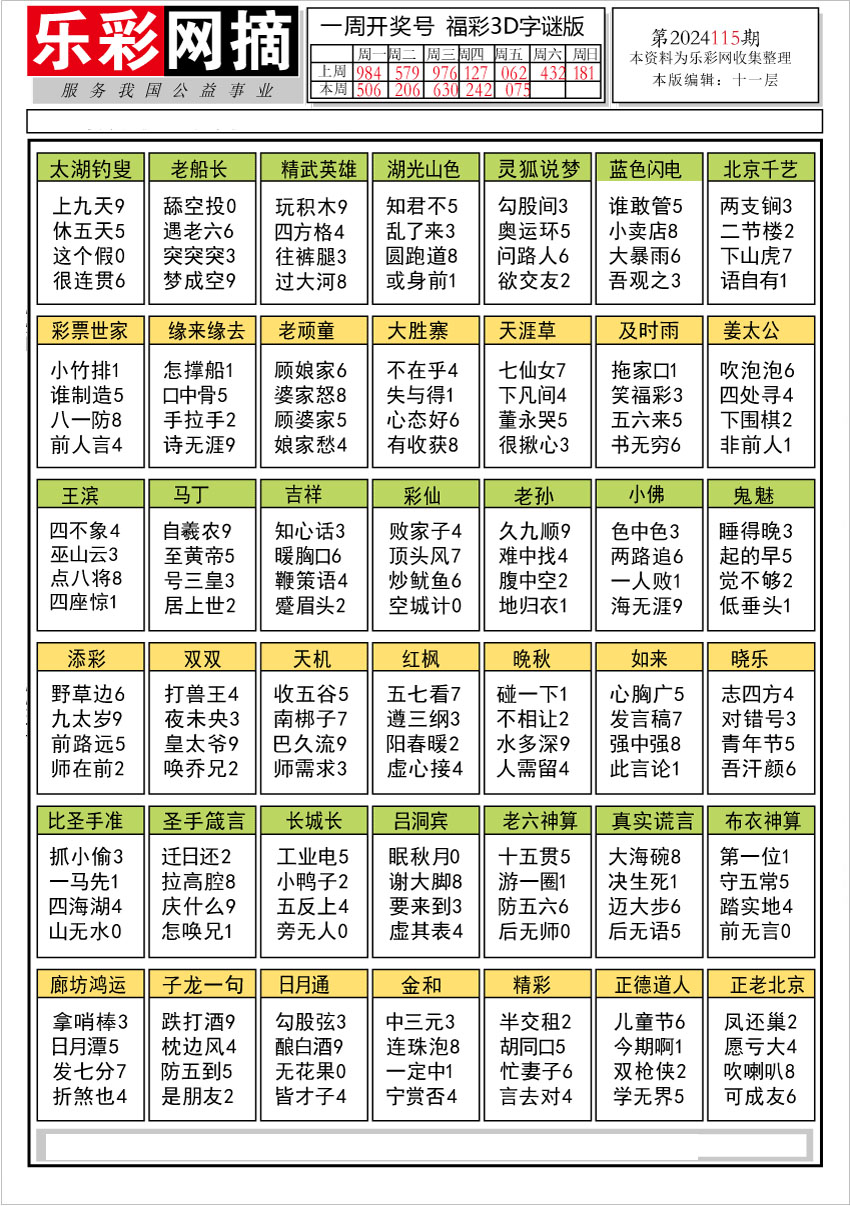 乐彩网摘1