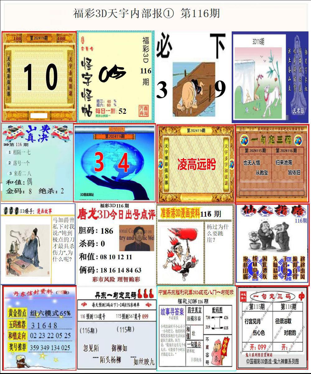 福彩3D天宇内部报①