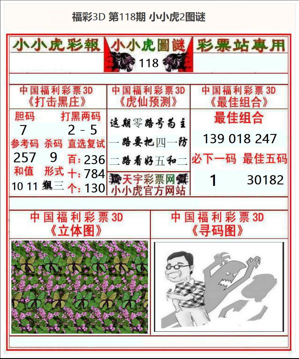 福彩3D小小虎2