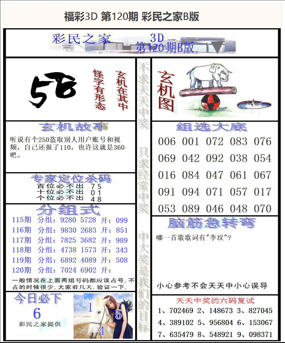 福彩3D彩民之家B版