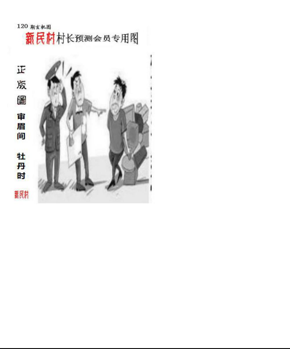 正版新民村村长预测图