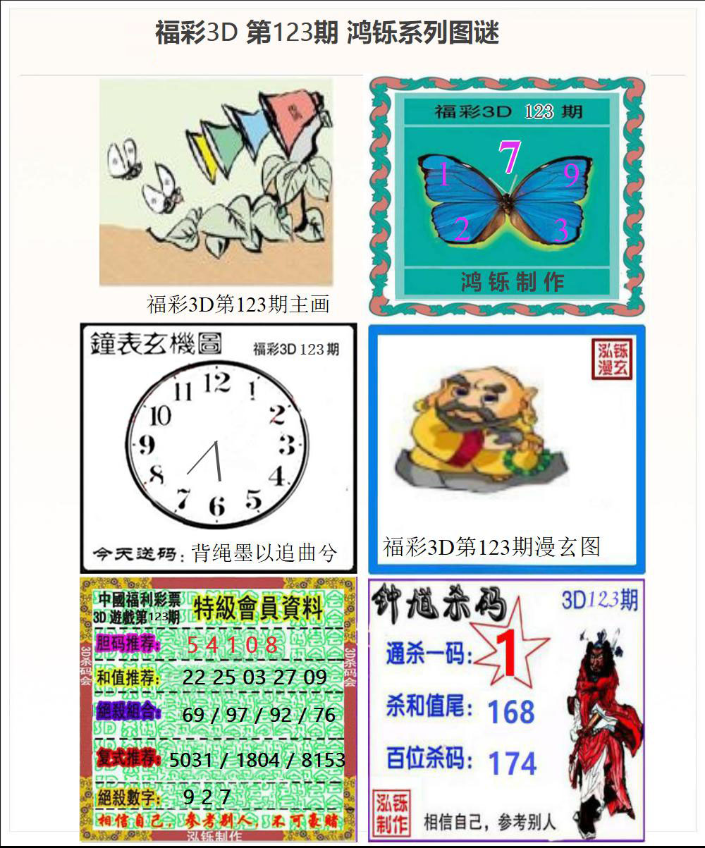 3D鸿铄系列图谜