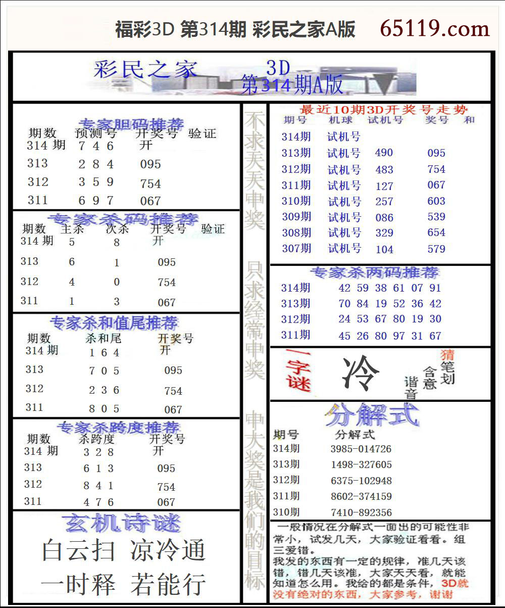 福彩3D彩民之家A版