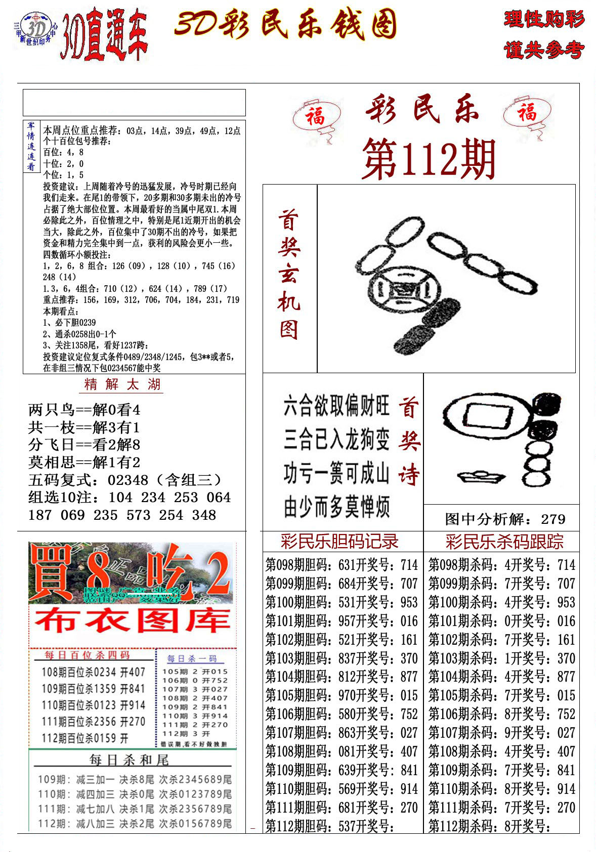 3D彩民乐钱图
