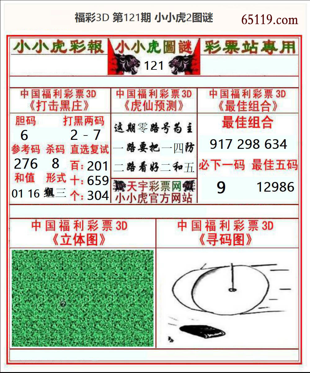 福彩3D小小虎2