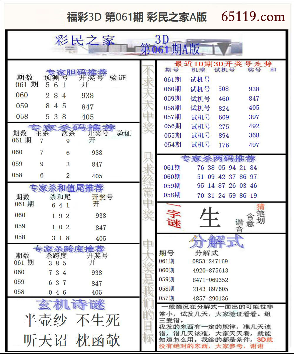 福彩3D彩民之家A版