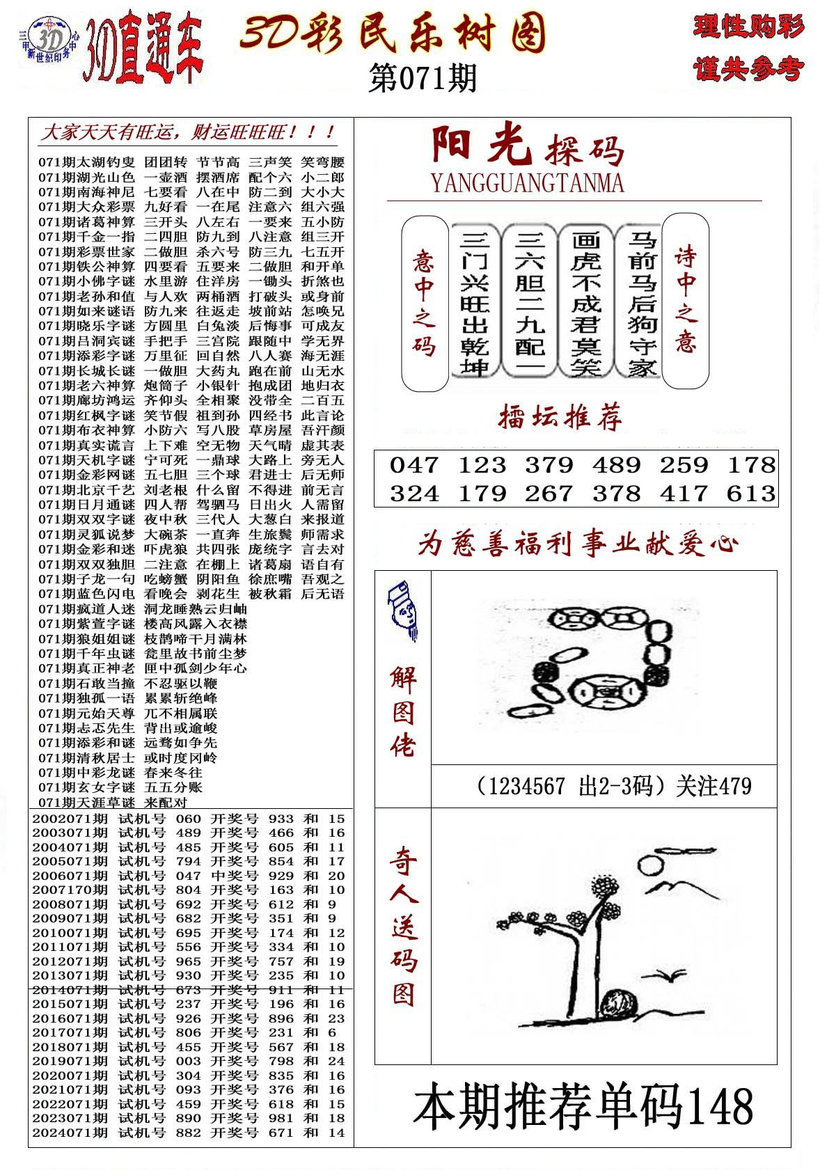 3D彩民乐树图